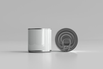 Isolated Food Can 3D Rendering