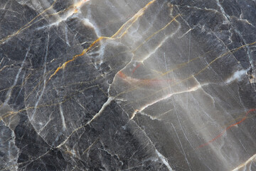 White patterned natural detailed of dark gray marble (Russia Gold) texture background for interior or product design