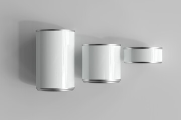 Isolated Food Can 3D Rendering