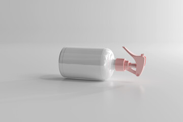 Isolated Cosmetic Spray Bottle 3D Rendering