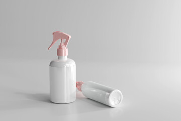 Isolated Cosmetic Spray Bottle 3D Rendering