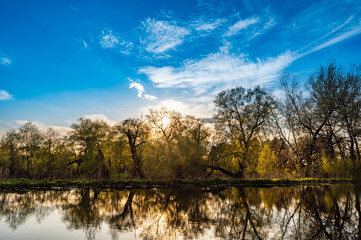 Obraz premium old wooden pier with chain