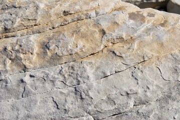 Close-up of light brown and grey stone