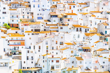 White houses in Casares village, Andalusia