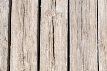 Wood texture of a floor, wall or bench.