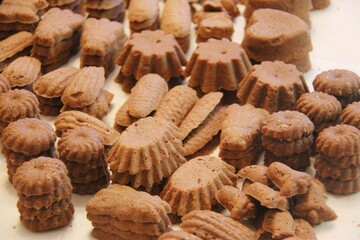 Traditional czech christmas cookies