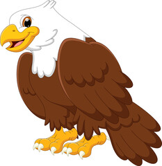 cartoon cute eagle