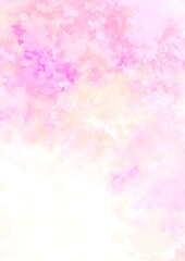 幻想的なピンクのキラキラ水彩テクスチャ背景