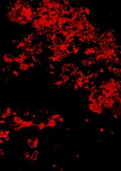 暗闇に光る幻想的な血のテクスチャ背景