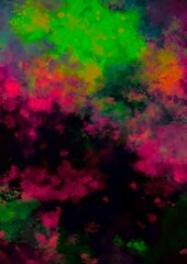 幻想的な緑とピンクのカラフルなテクスチャ背景
