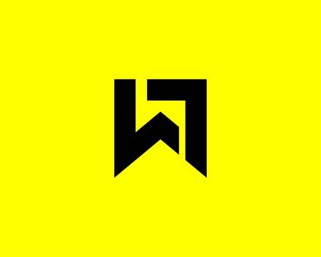 WL LW letter logo design vector template