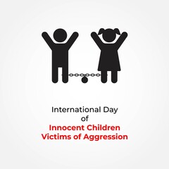 vector illustration for international day of innocent children victims of aggression