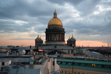 Fototapeta na wymiar View from the roof of the Iskakevsky Cathedral