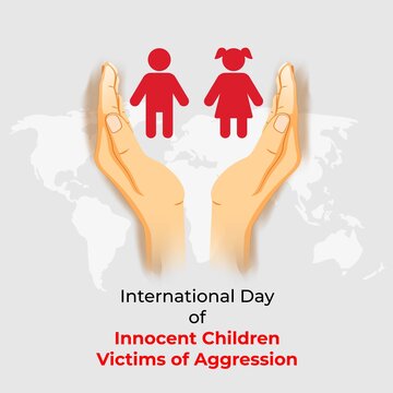 vector illustration for international day of innocent children victims of aggression