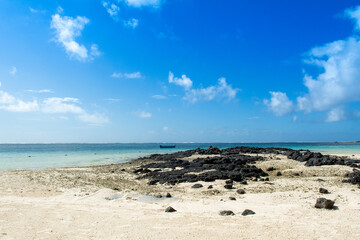 Fototapeta na wymiar Belle Mare coast, Mauritius Island