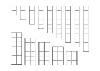 Square paper or manuscript paper
