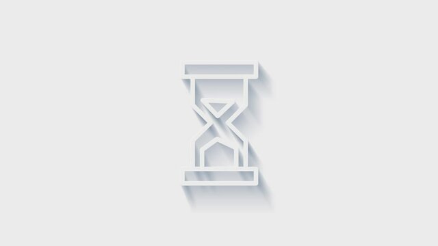 Office icon. Web 3D shadow icon set. Office, great design for any purposes. Motion graphics.