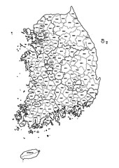 한국 지도 Various maps of Korea