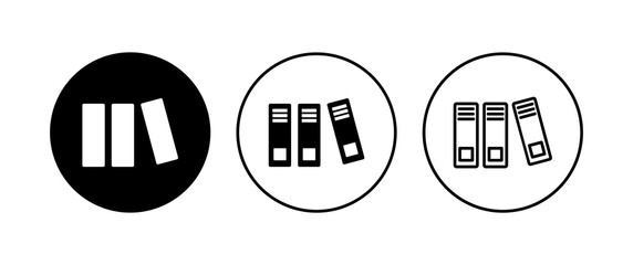 Library icon set. education icon vector