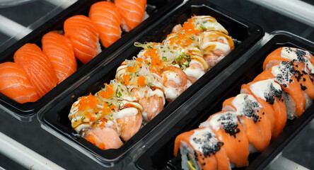 sushi Japanese food close up  