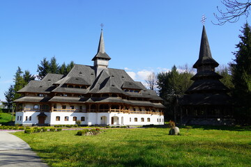 Fototapeta na wymiar Peri Monastery in Romania , tallest monastery in the country ( 78 meters tall )