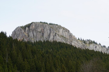 Bicaz Gorge in Romania , aerial drone
