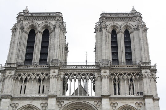 the bell towers of notre dame.