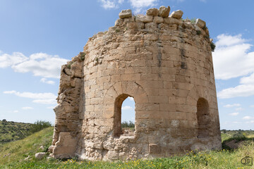 The ruins  of the Byzantine church of St. Anne near the Maresha city in Beit Guvrin, Kiryat Gat, in...