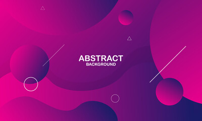 Fototapeta premium Liquid color background design. Purple elements with fluid gradient. Dynamic shapes composition. Vector illustration