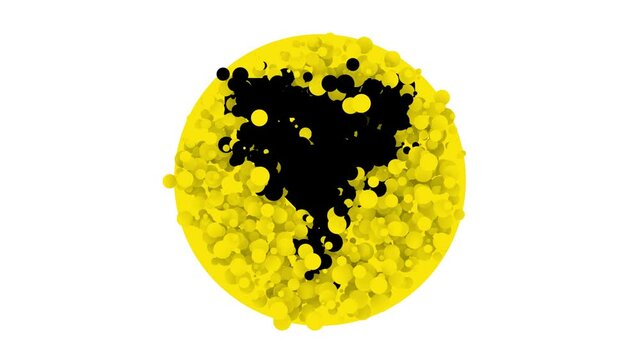 Black Funnel or filter icon isolated on white background. 4K Video motion graphic animation