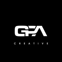 GPA Letter Initial Logo Design Template Vector Illustration - obrazy, fototapety, plakaty