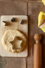 Ingredients to make shortcrust pastry