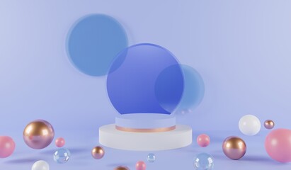 Premium minimal podium studio background for product display. Abstract Background Scene 3d Render for product advertise.