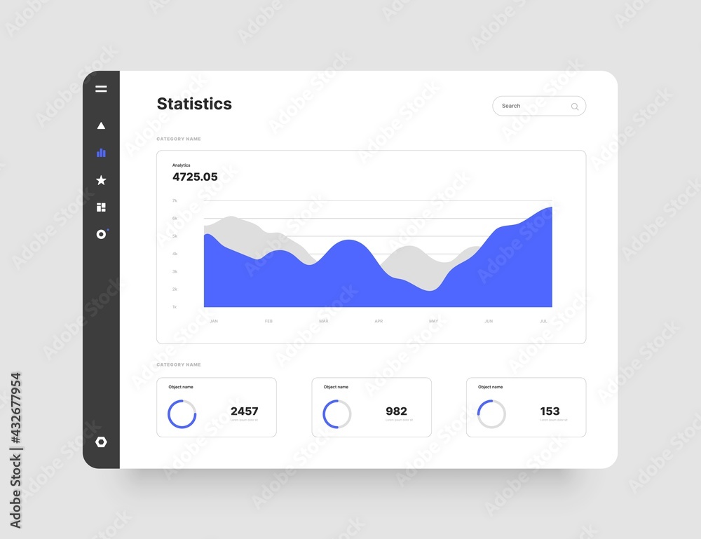 Poster dashboard design. desktop app with ui. use for web application or website.