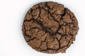 chewy chocolate cookie with chocolate drops