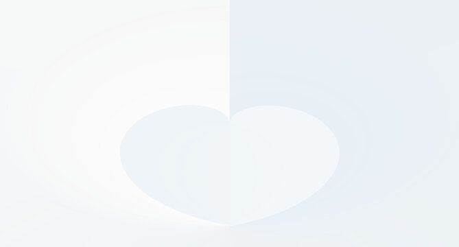 White paper heart, Abstract background, with semi transparent gradient rectangles, you can use for ad, poster, template, business presentation