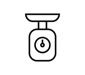 Obraz premium Kitchen scale icon