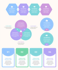 Obraz premium A commonly and practical collection of infographics. 