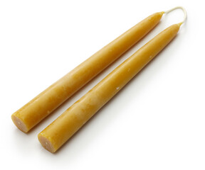 hand dipped beeswax taper candle