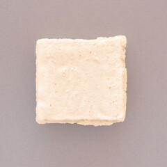Sweet apple marshmallow on a gray background