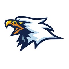 Eagle Hawk Falcon Mascot Logo Mascot Design Vector