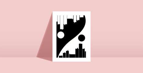 minimalist wall art design. Simple and clean wall art or poster ready to print. Wall frame, art or poster for bed room, living room, lawn and office decor