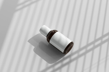 Isolated Cosmetic Bottle 3D Rendering
