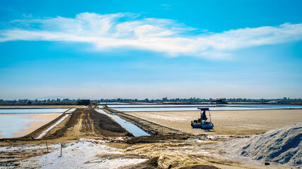 Saltern in Samut Sakhon, Thailand