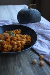 Pasta zucca e ceci