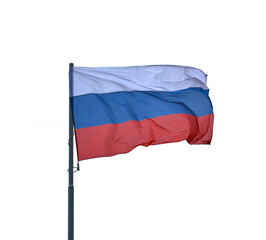 Flag of Russia on a white background.