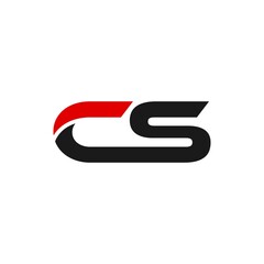 CS initial Creative connected elegant. letter logo design template