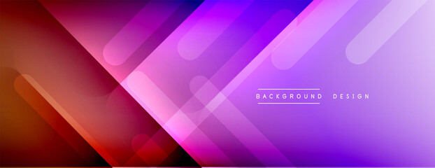 Dynamic lines abstract background. 3D shadow effects and fluid gradients. Modern overlapping forms