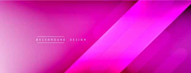 Dynamic lines abstract background. 3D shadow effects and fluid gradients. Modern overlapping forms