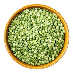 green split peas in round bowl cutout